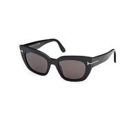 TOM FORD Femme FT1190 ATHENA 01A Lunettes de soleil Acétate Noir Fumée Cat Eye Normale