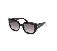 TOM FORD Femme FT1192 SALTZMAN 01B Lunettes de soleil Acétate Noir Fumée Papillon Normale