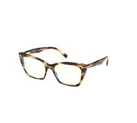 TOM FORD Femme FT5709-B 55A Montures optiques Acétate La Havane Cat Eye Normale