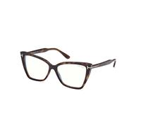 TOM FORD Femme FT5844-B 52 Montures optiques Injecté Havane Cat Eye Normale