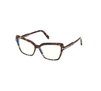 TOM FORD Femme FT5948-B 052 Montures optiques Acétate Havane Cat Eye Normale