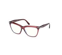TOM FORD Femme FT6064-B 071 Montures optiques Acétate Bordeaux Cat Eye Normale