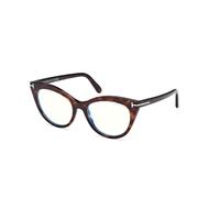 TOM FORD Femme FT6091-B 052 Montures optiques Acétate La Havane Cat Eye Normale