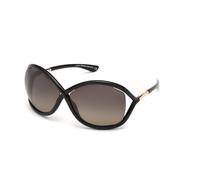 TOM FORD Femme TOM FORD FT0009 WHITNEY 01D Lunettes de soleil Injecté Noir Gris Géométrique Polarisé