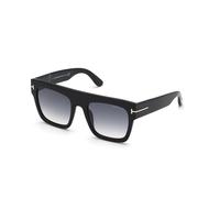 TOM FORD Femme TOM FORD FT0847 RENEE 01B Lunettes de soleil Acétate Noir Gris Carré Normale Ombré