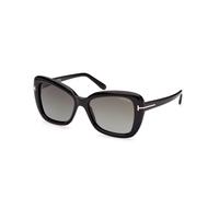 TOM FORD Femme TOM FORD FT1008 MAEVE 01B Lunettes de soleil Acétate Noir Gris Papillon Normale Ombré