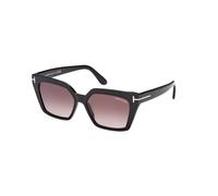 TOM FORD Femme TOM FORD FT1030 WINONA 01Z Lunettes de soleil Acétate Noir Violet Cat Eye Normale Ombré