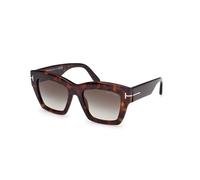 TOM FORD Femme TOM FORD FT1191 LUNA 52B Lunettes de soleil Acétate Papillon Normale