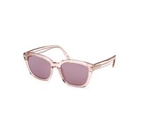 TOM FORD Femme TOM FORD FT1216 HAYLAY 72Y Lunettes de soleil Acétate Rose Violet Carré Normale