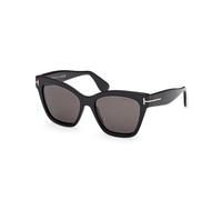 TOM FORD Femme TOM FORD FT1217 ELVIRA 01A Lunettes de soleil Acétate Noir Fumée Papillon Normale