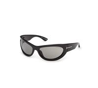TOM FORD Femme TOM FORD FT1365 LEONA-02 01A Lunettes de soleil Injecté Noir Fumée Cat Eye Normale