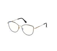 TOM FORD Femme TOM FORD FT5667-B 005 Montures optiques Métal Noir Cat Eye Normale Blue Anti Light - pour PC