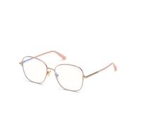 TOM FORD Femme TOM FORD FT5685-B 072 Montures optiques Métal Rose Géométrique Normale