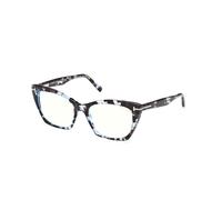 TOM FORD Femme TOM FORD FT5709-B 56A Montures optiques Acétate La Havane Cat Eye Normale