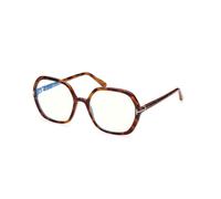 TOM FORD Femme TOM FORD FT5814-B 053 Montures optiques Injecté Havane Géométrique Normale