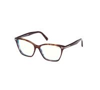 TOM FORD Femme TOM FORD FT5949-B 052 Montures optiques Acétate Havane Cat Eye Normale
