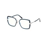 TOM FORD Femme TOM FORD FT5985-B 90 Montures optiques Injecté Bleu Carré Normale