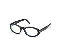 TOM FORD Femme TOM FORD FT6067-B 001 Montures optiques Acétate Noir Ronde Normale