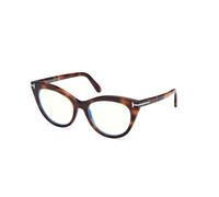 TOM FORD Femme TOM FORD FT6091-B 053 Montures optiques Acétate La Havane Cat Eye Normale