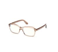 TOM FORD Femme TOM FORD FT6129-B 045 Montures optiques Acétate Marron Carré Normale
