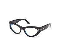 TOM FORD Femme TOM FORD FT6134-B 001 Montures optiques Acétate Noir Cat Eye Normale