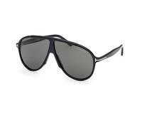 TOM FORD Homme FT1211 VLADIMIR 01N Lunettes de soleil Acétate Noir Vert Pilote Normale