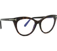 TOM FORD Femme TOM FORD FT6091-B 052 Montures optiques Acétate La Havane Cat Eye Normale