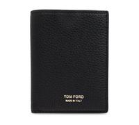 Tom Ford - Grain Leather Folding Cardholder - Homme - Accessoires - Noir - Taille: ONE Size