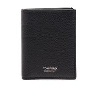 Tom Ford - Grain Leather Folding Cardholder - Homme - Accessoires - Noir - Taille: ONE Size