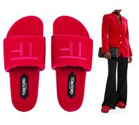 Tom Ford Harrison Velvet Slipper Sandales Crismon Pink 43