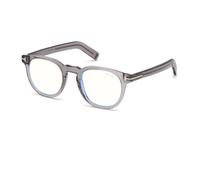 TOM FORD Homme TOM FORD FT5629 020 Montures optiques Acétate Gris Ronde Anti-lumière bleue