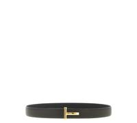 Tom Ford, Homme, Accessoires, Noir, Taille: 100 CM Ceinture ajustable et réversible en cuir martelé