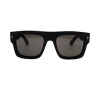 Tom Ford Lunettes de soleil Fausto FT0711-N 02A Acétate Noir/Gris Carré Normale 53 mm