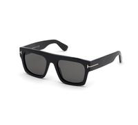 TOM FORD Homme FT0711 FAUSTO 01A Lunettes de soleil Acétate Noir Gris Carré Normale