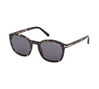 TOM FORD Homme FT1020 JAYSON 52A Lunettes de soleil Acétate Havane sombre Gris Carré Normale