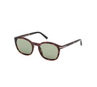 TOM FORD Homme FT1020 JAYSON 52N Lunettes de soleil Acétate Havane sombre Vert Carré Normale