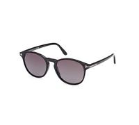 TOM FORD Homme FT1097 LEWIS 01B Lunettes de soleil Acétate Noir Gris Ronde Normale Ombré