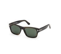TOM FORD Homme FT1303 SMITH-02 55N Lunettes de soleil Acétate La Havane Vert Carré Normale