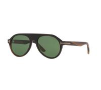 Tom Ford Homme Sunglass FT1047-P - Couleur du Monture: Corne Marron, Couleur de Lentille: Vert