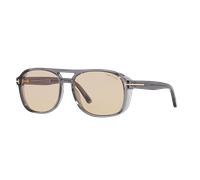 Tom Ford Homme Sunglass Rosco - Couleur du Monture: Gris, Couleur de Lentille: Brun