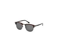 TOM FORD Homme TOM FORD FT0248 HENRY 52A Lunettes de soleil Acétate Havane sombre Fumée Carré Normale
