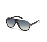 TOM FORD Homme TOM FORD FT0334 DIMITRY 02W Lunettes de soleil Acétate Noir Bleu Pilote Normale Ombré