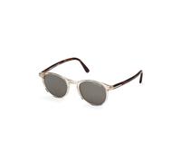 TOM FORD Homme TOM FORD FT0539 ANDREA-02 45N Lunettes de soleil Acétate Marron Vert Ronde Normale