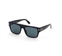 TOM FORD Homme TOM FORD FT0907 DUNNING-02 01V Lunettes de soleil Acétate Noir Bleu Carré Normale