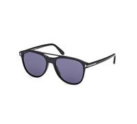 TOM FORD Homme TOM FORD FT1098 DAMIAN-02 01V Lunettes de soleil Acétate Noir Bleu Pilote Normale