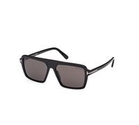 TOM FORD Homme TOM FORD FT1176 VINCENT 01A Lunettes de soleil Acétate Noir Fumée Pilote Normale
