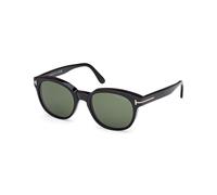 TOM FORD Homme TOM FORD FT1180 MERT 01N Lunettes de soleil Acétate Noir Vert Ronde Normale