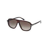 TOM FORD Homme TOM FORD FT1208 GUILLAUME 52K Lunettes de soleil Acétate Havana Trasparente Pilote Normale Sfumato