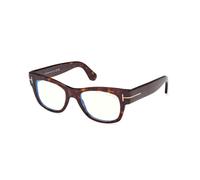 TOM FORD Homme TOM FORD FT5040-B 052 Montures optiques Acétate Havane Carré Normale