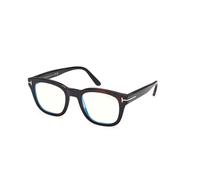 TOM FORD Homme TOM FORD FT5542-B 55A Montures optiques Acétate La Havane Ronde Normale
